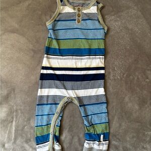 Burt's Bees Baby Striped Romper